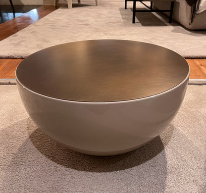 Bongo TB3 Coffee Table Bronzed Brass Beige