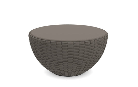 Coffee Table - Bongo TB4 / Beige / Saddle Leather 08 / D75 x 38H