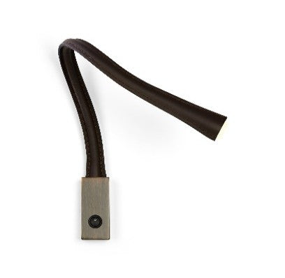 Flexiled Wall light 60 Brown leather