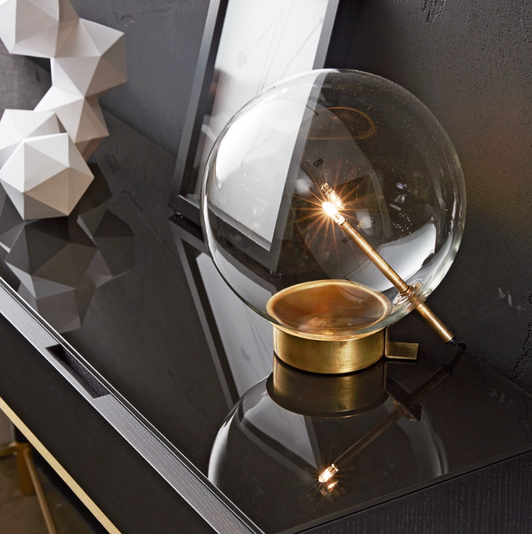 Table lamp - Bolle Tavolo 1 / 26x 26 x 28H / Transaparent / Glass / Not dimmable