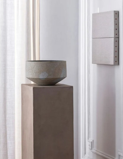 Apicoados Vase Largo Silver tones Soapstone