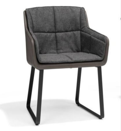 Cambria XL Dining Chair Seat 47H Grey Was AED 7,920