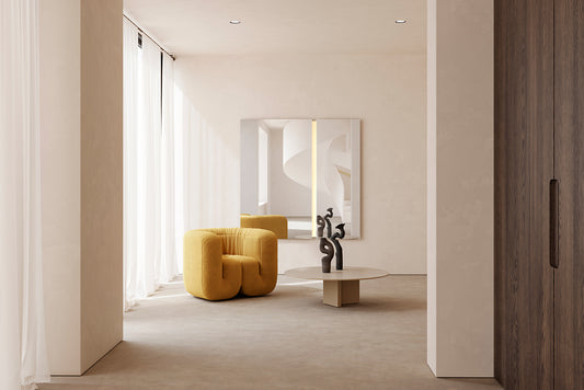 Mirror - Luna Light L Rectangle / 200 x 200 / 2 Mirrored Glass / With Led Light