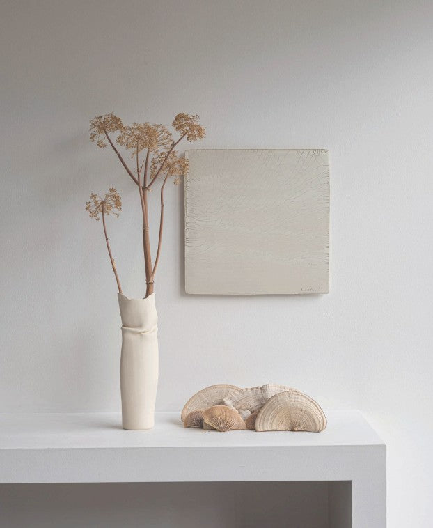 White Craquele Wall Art