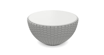 Bongo TB4 Coffee Table Saddle Leather White