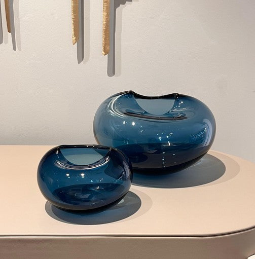 STYLING  ITEM - Vase KH Pebble / Night Blue  / 27 x 20 x 19H / Big