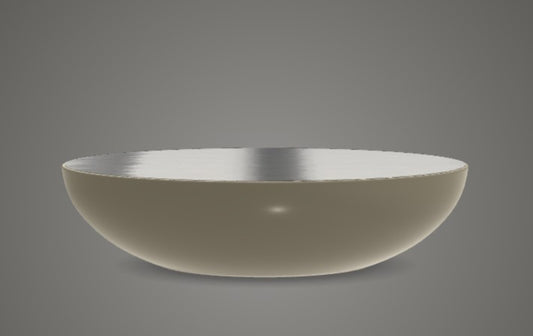 Coffee Table - Bongo TB5 / Glossy Platinum / Sand / Glossy Lacquered / D120 x 30H