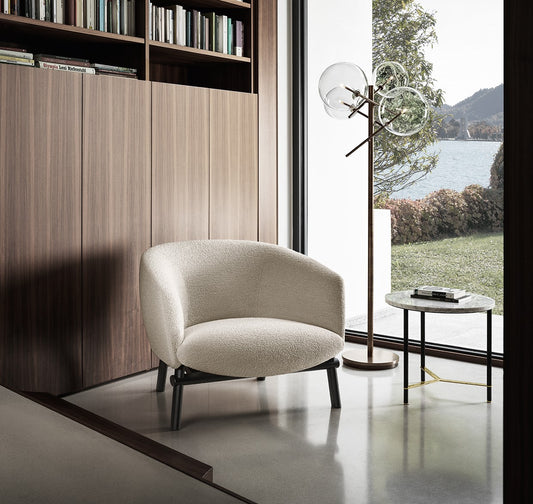Livre Armchair/ Fabric Touch Milk 111