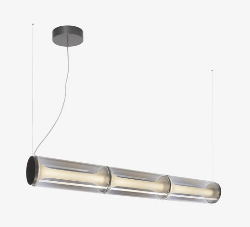 Chandelier I Pendant - Miles / Graphite grey  / D19 x 160 / 200cm drop