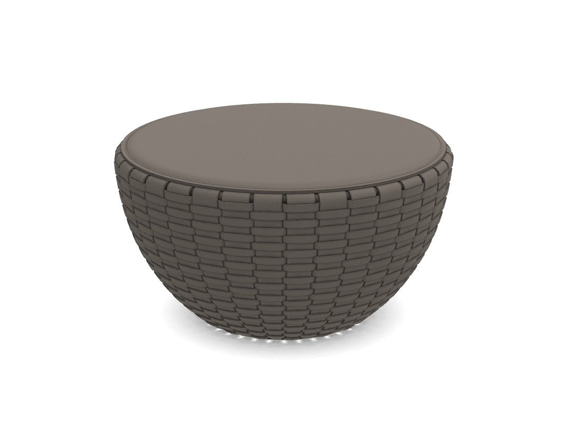 Coffee Table - Bongo TB3 / Beige / Saddle Leather 08 / D55 x 28H