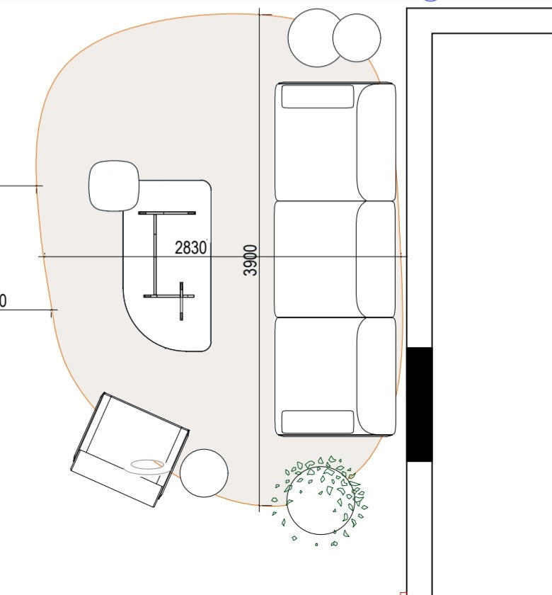 Rug - Custom Medium  / 2624 Col. 510 / 2.83 x 3.90m