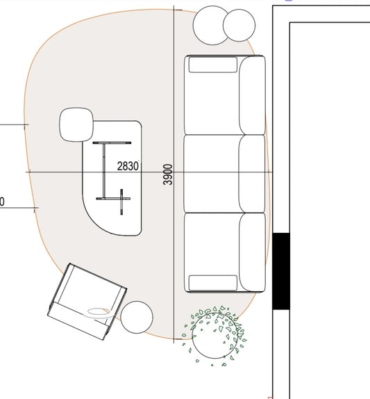 Rug - Custom Medium  / 2624 Col. 510 / 2.83 x 3.90m