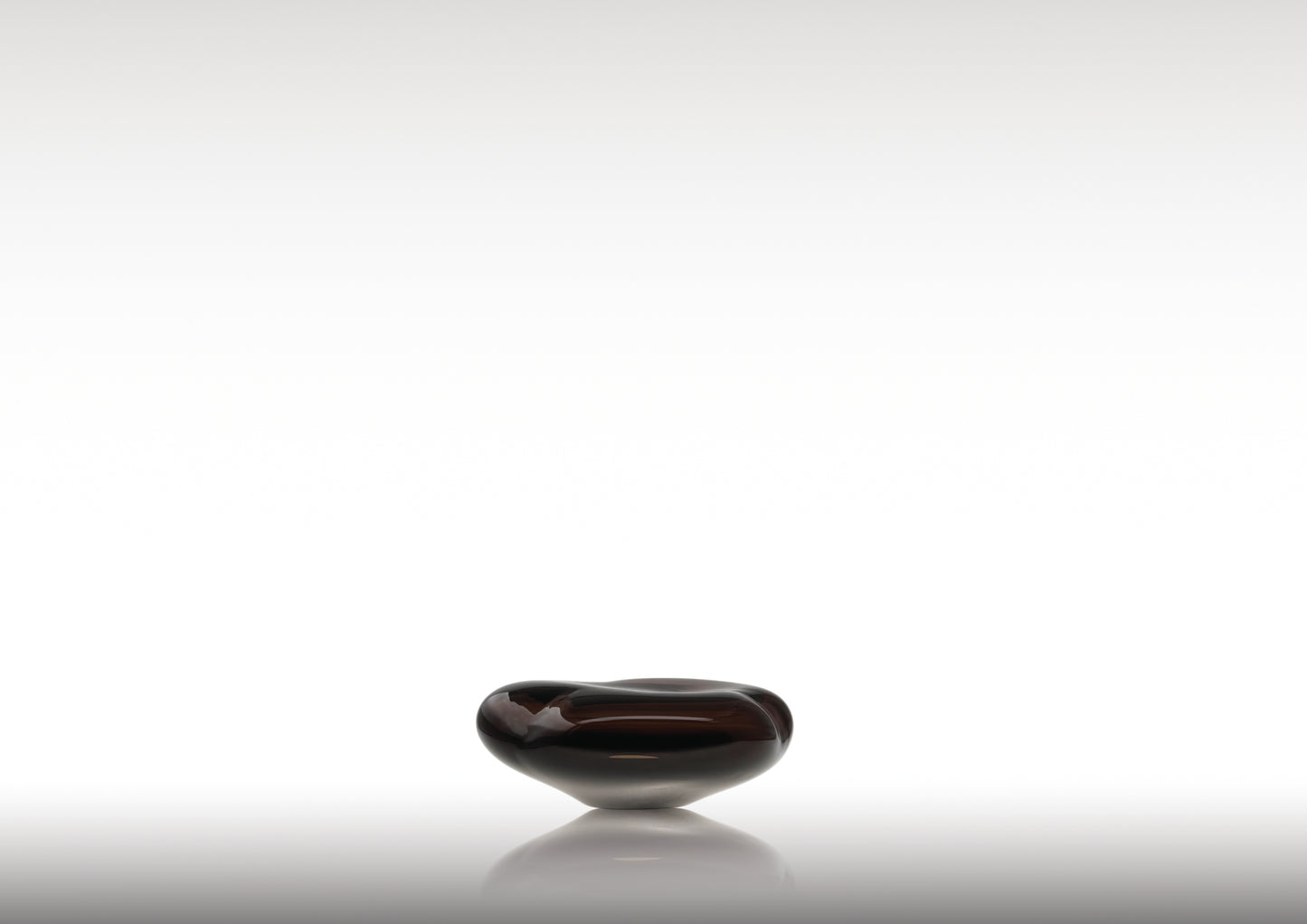 Ocean Glass Sculpture Aubergine