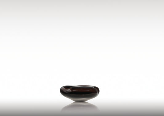 Ocean Glass Sculpture Aubergine
