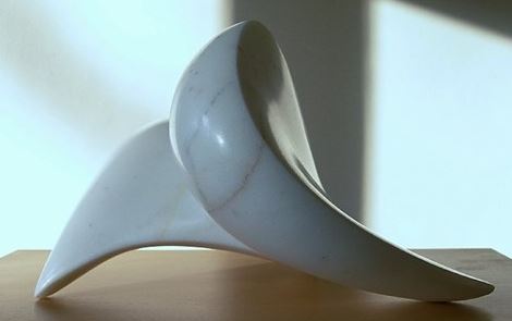 Art - Resilience Sculpture / 27 x 27 x 19.5H  / Glossy Carrara marble