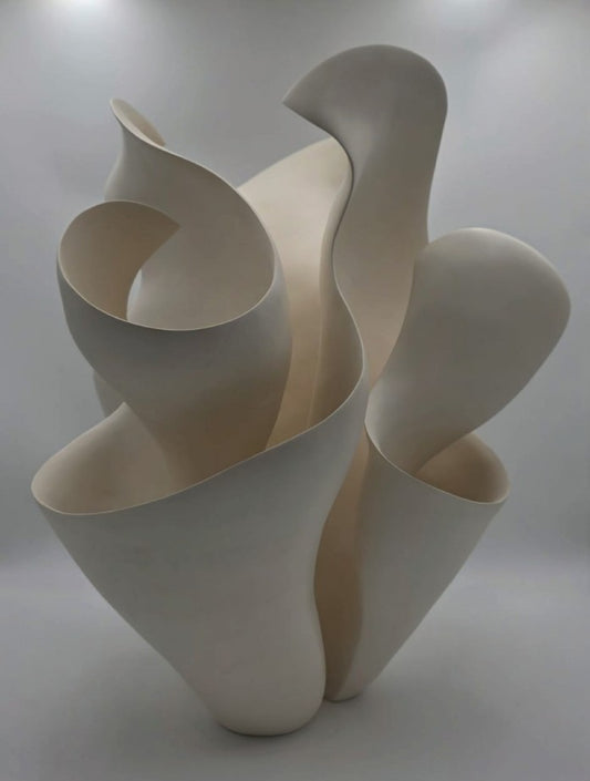 Trio of Thatcheria 3 Ceramic Sculpture