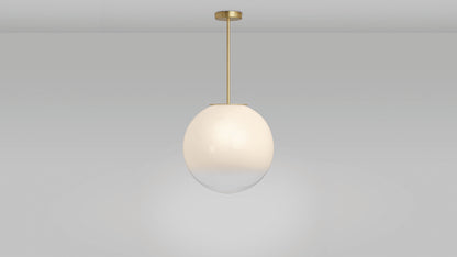 Skye M Pendant Satin brass Sfumato glass shade
