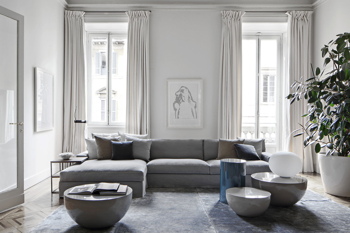 Bongo TB4 Coffee Table Platinum Steel Beige