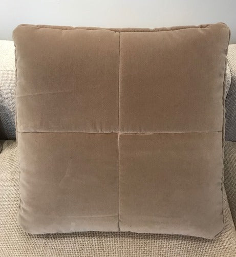 Madison Quilted Cushion Beige