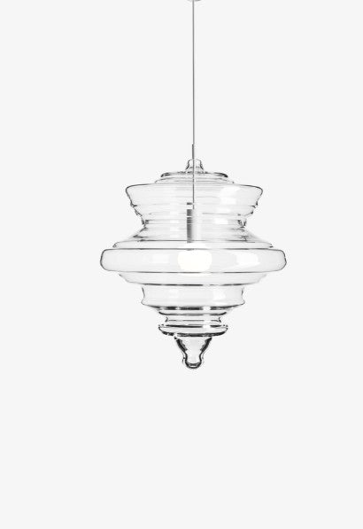 La Scala L Clear Pendant Hand blown bohemian crystal