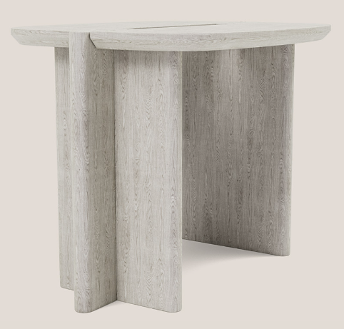 Surfside Drive L Side Table Ivory Ash