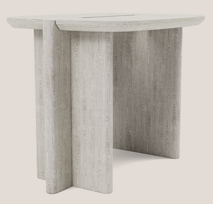 Surfside Drive L Side Table Ivory Ash