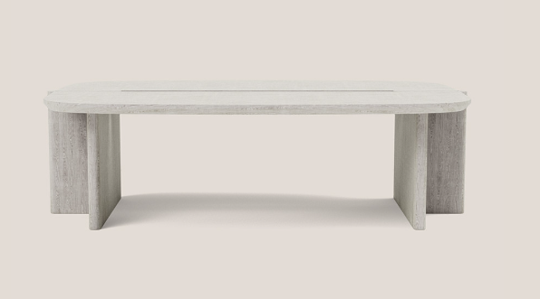 Surfside Drive L Coffee Table Ivory Ash