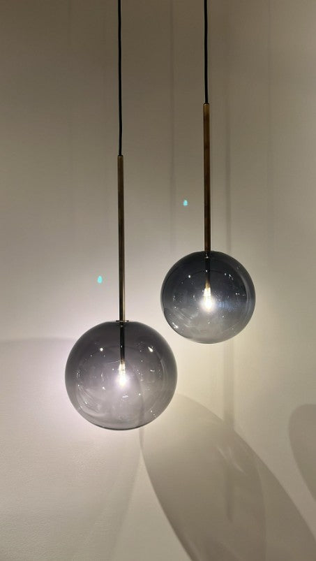 Chandelier I Pendant - Bolle Sola  / Topazio / 20 x 50.5 / Hand burnished brass