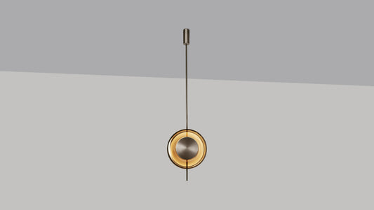 Chandelier I Pendant - Pendulum / Bronze / Smoked Glass / D32 x 150H
