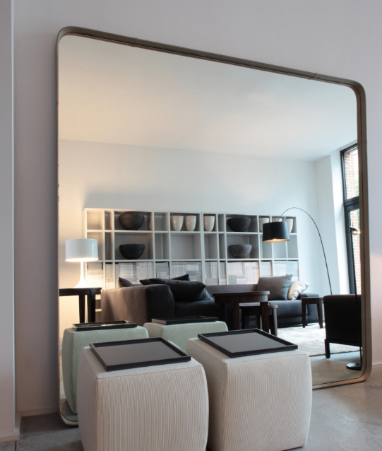 Birk 200 Mirror in Beige Leather