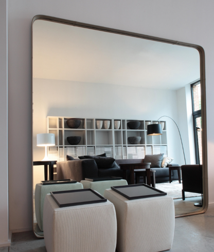 Birk 200 Mirror in Beige Leather