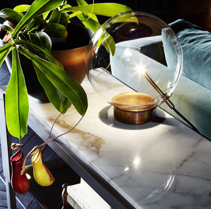 Bolle Tavolo 1 Table lamp Transaparent Glass