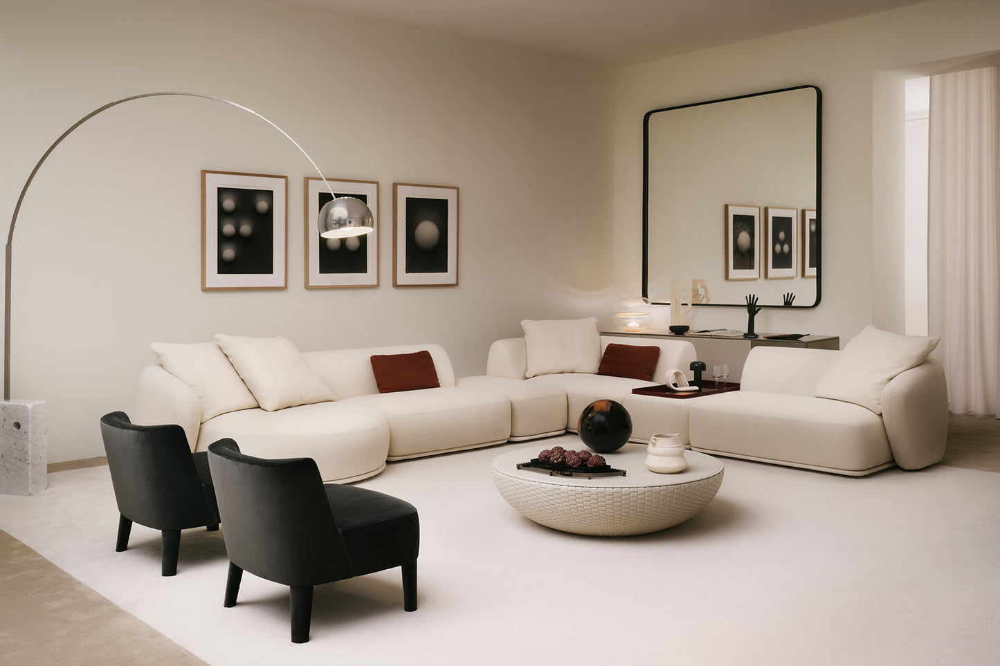 Bongo TB5 Coffee Table Saddle Leather White