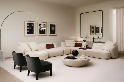 Bongo TB5 Coffee Table Beige Saddle Leather