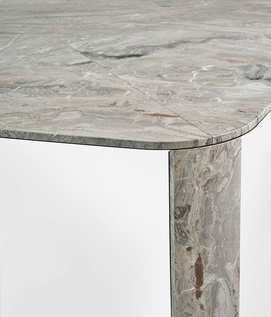 Clemo-T Dining Table  Stone Finish