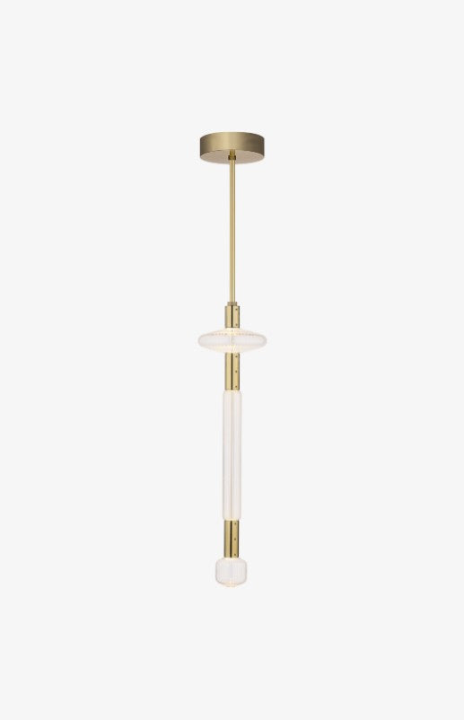 Cipher Vertical Small Pendant Clear