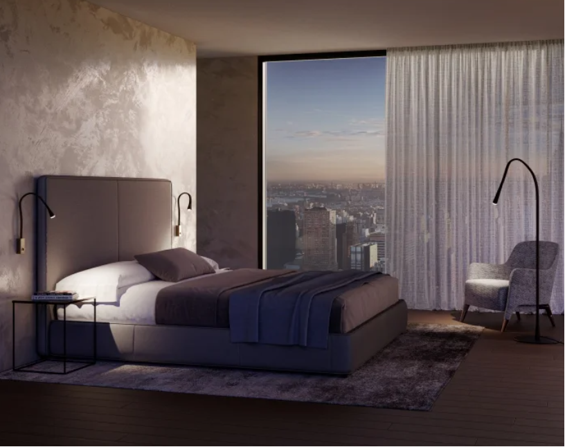 Flexiled Wall light 60 Brown leather
