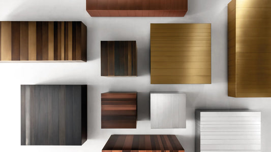 Side Table - Cube ST 31 M / 41.5 x 41.5 x 43H / Burnished brass