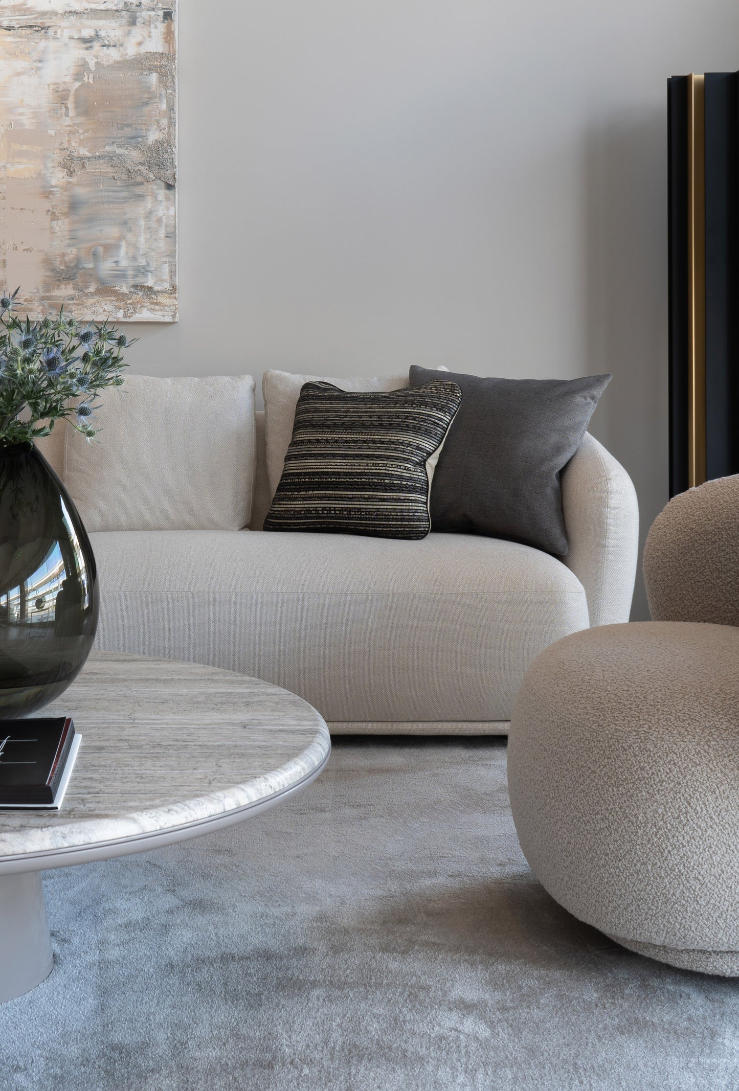 Rene Sofa Beige Seat 46H