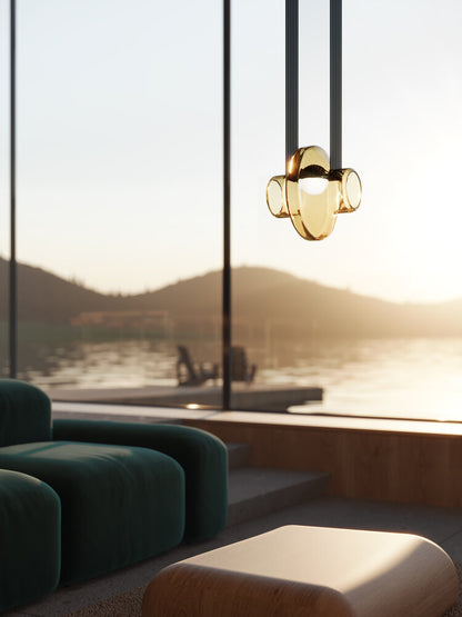 Etat-des-Lieux Pendant Clear Amber was AED 20,014