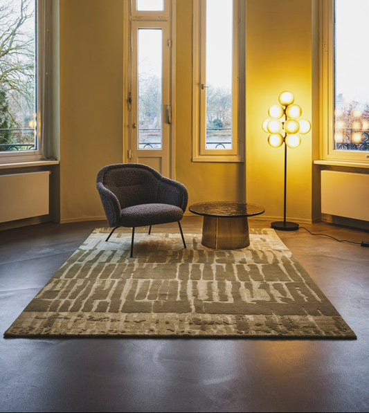 Forest Trail Taupe Rug 200 x 300 Hand Knotted