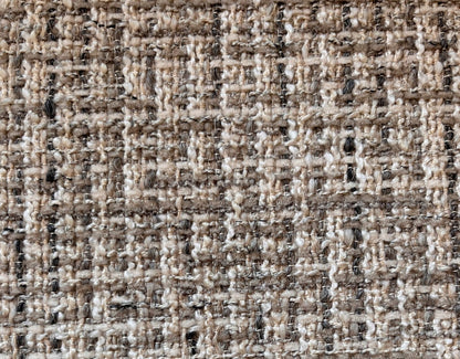 Vega Beige Armchair Taupe Leather Brass base