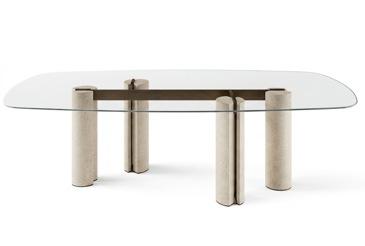 Simpodio Dining Table Ivory 260