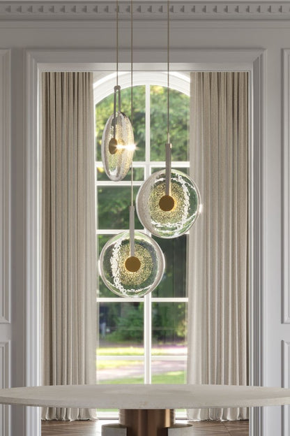 Golden Disc Pendant Matt-gold disc Single