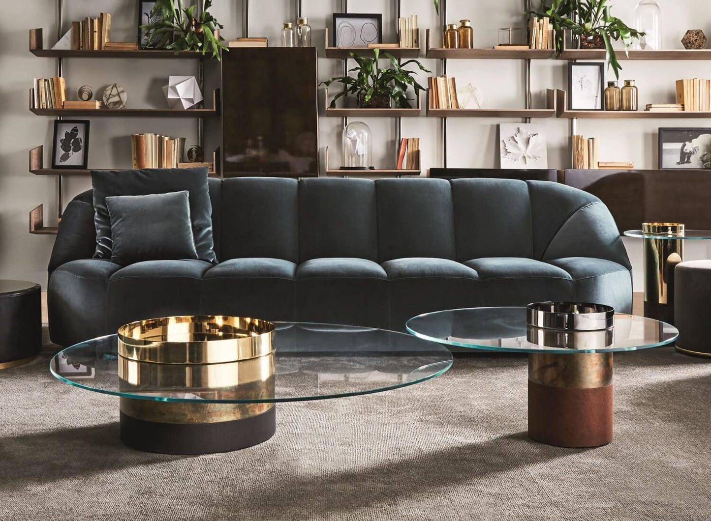 Haumea L Coffee Table Brass