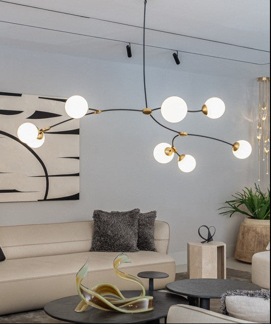 Ivy 8 Chandelier Bronze w/ Black