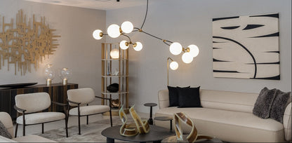 Ivy 8 Chandelier Bronze w/ Black