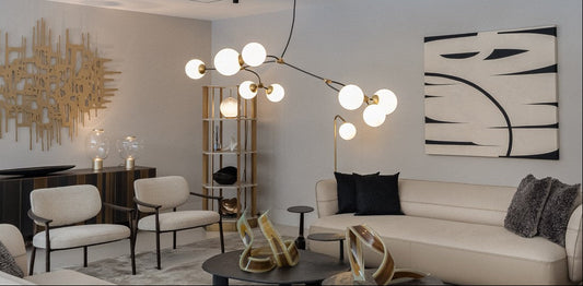 Ivy 8 Chandelier Bronze w/ Black