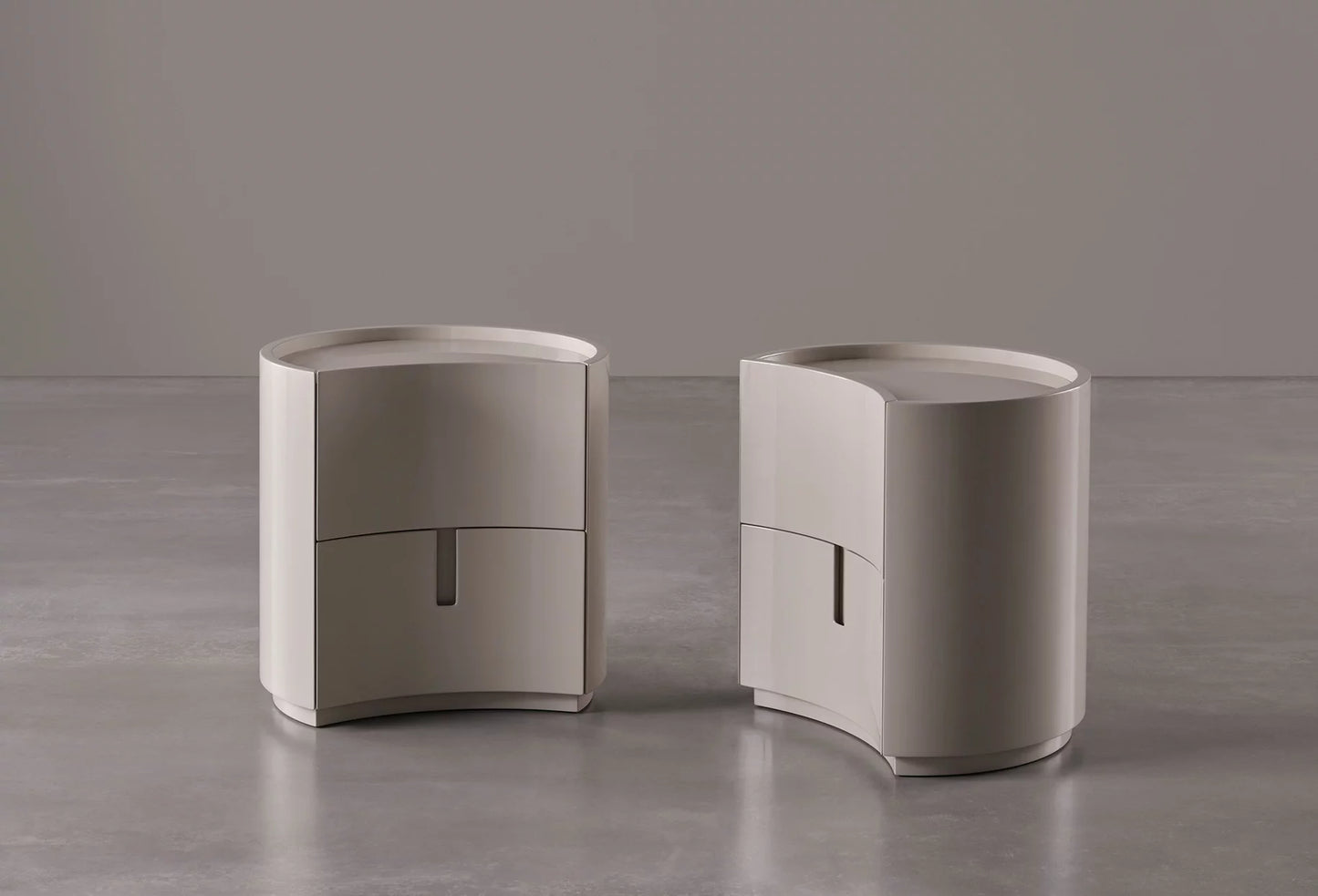 Johnny Bedside Table Glossy Lacquered