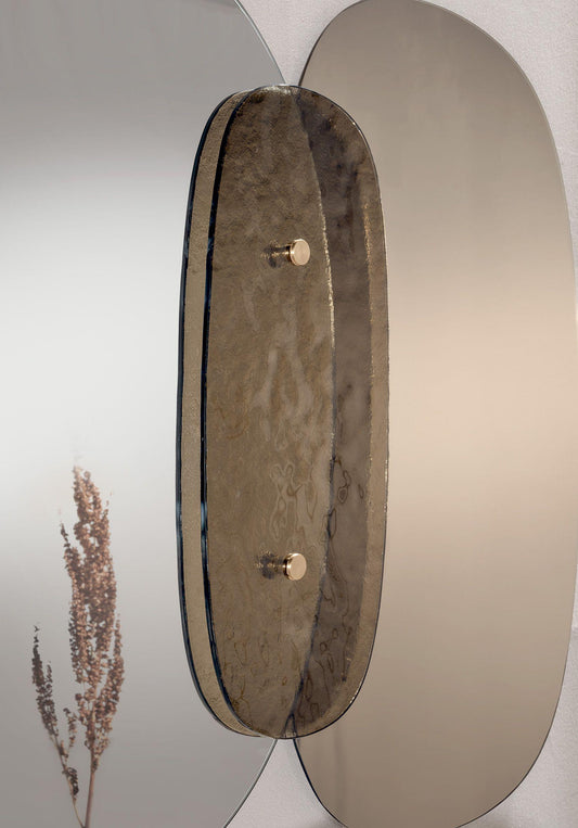Lagoon Mirror Cast Glass Bronze
